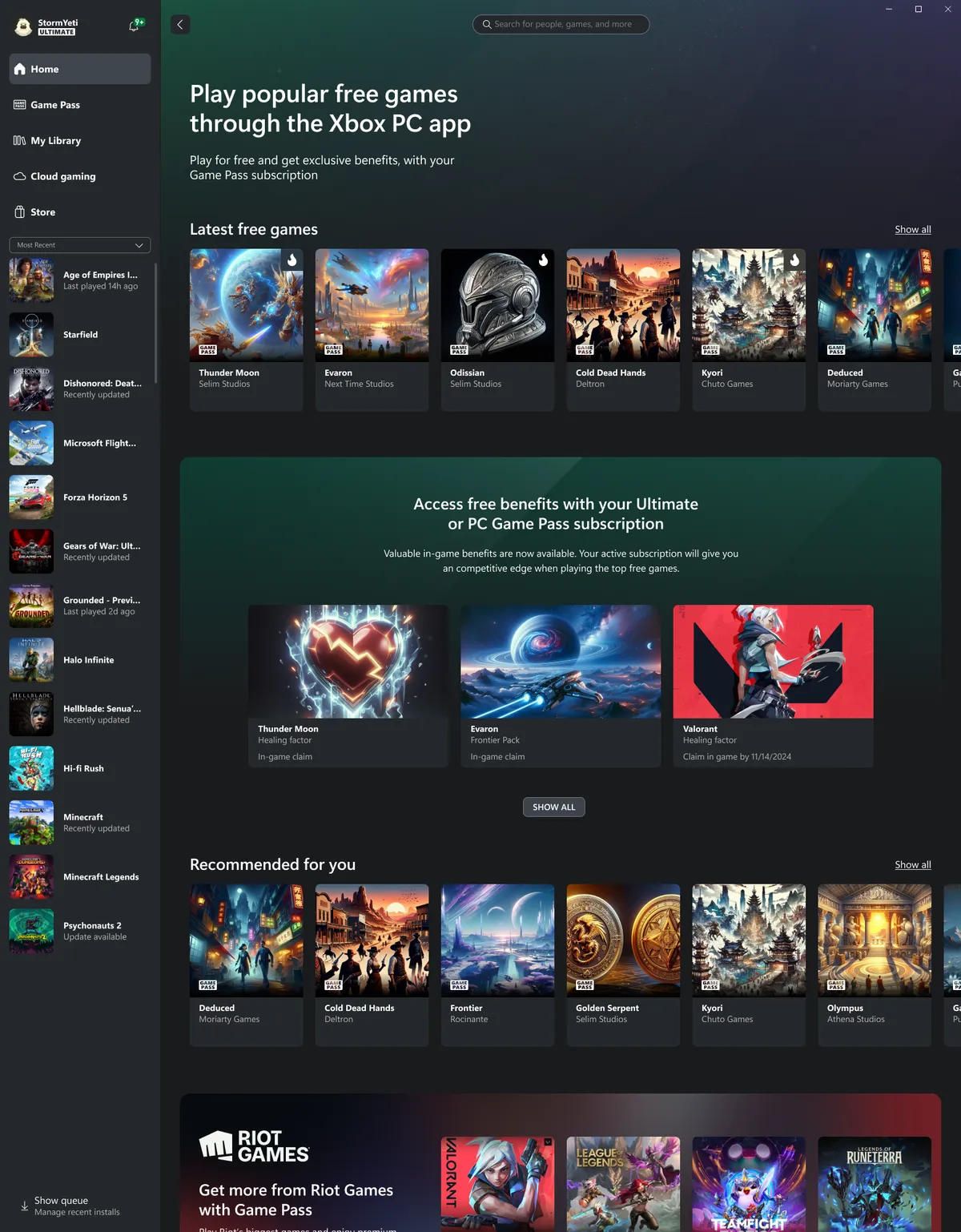 The new dedicated Free-to-Play page
