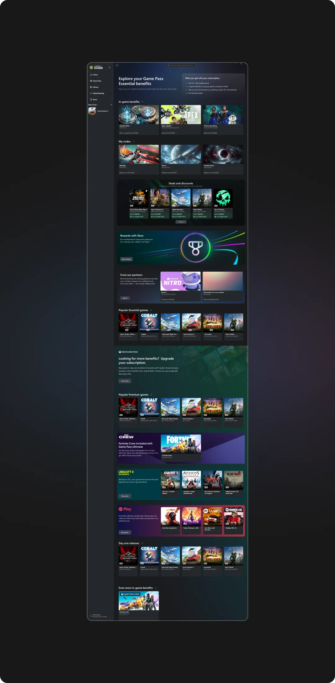 Essential Game Pass subscriber