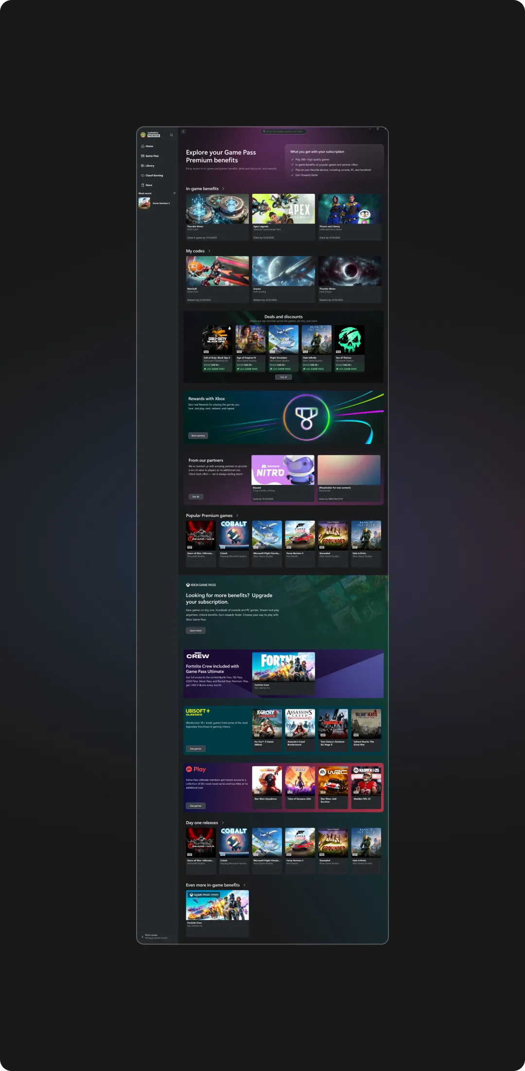 Premium Game Pass subscriber
