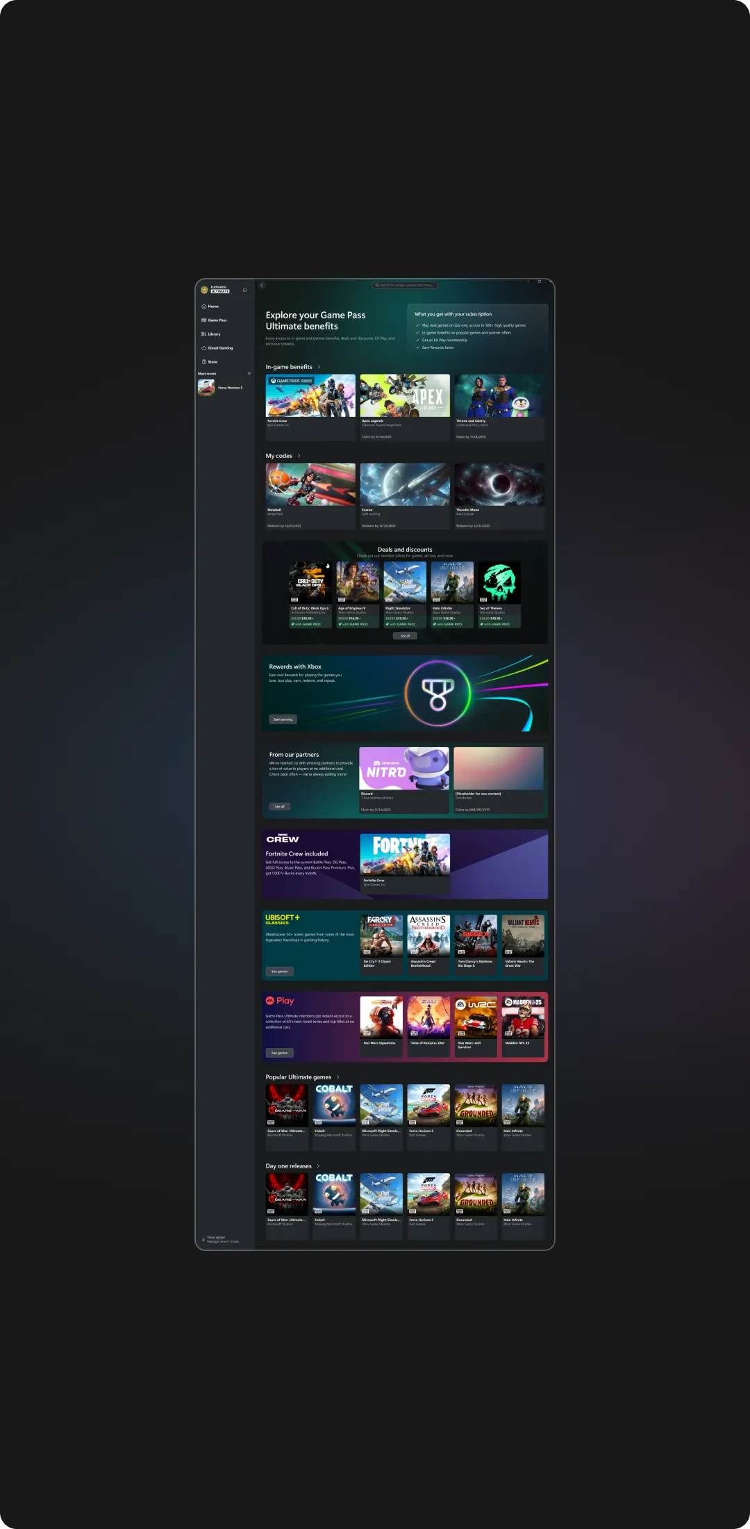 Ultimate Game Pass subscriber
