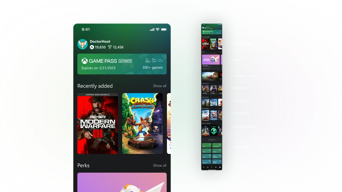 High-level view of what changed in the merged app's structure